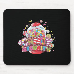Candy Security Funny Halloween Costume Boys Girls Mouse Pad