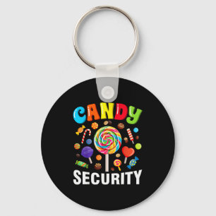 Candy Security Funny Halloween Costume Key Ring