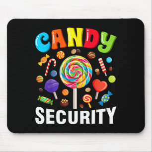 Candy Security Funny Halloween Costume Mouse Pad