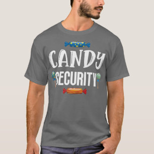 Candy security halloween costume women men parents T-Shirt