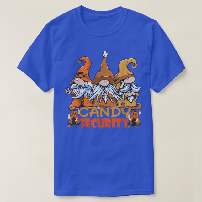Candy Security Pumpkin Cat Helloween 348 T-Shirt (Design Front)