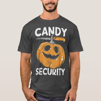 Candy SecurityHalloween Apparel Funny Halloween123 T-Shirt