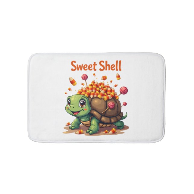 Candy Shell Turtle Bath Mat (Front)