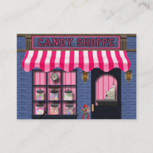 Candy shoppe add words business card