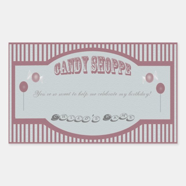 Candy Shoppe Stickers - Red (Front)
