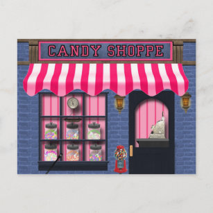 Candy Shoppe sweet treat postcard