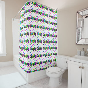Candy-shower curtain