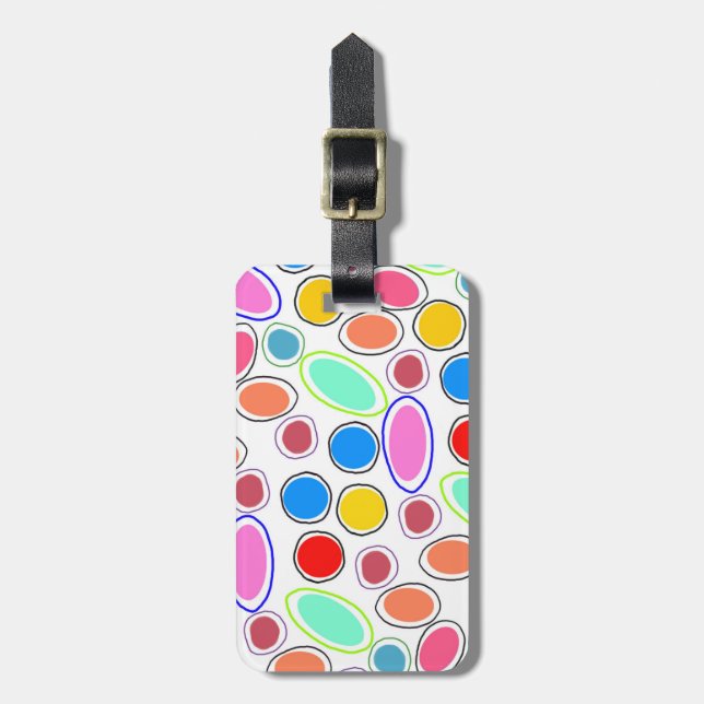 Candy Spots Luggage Tag (Front Vertical)
