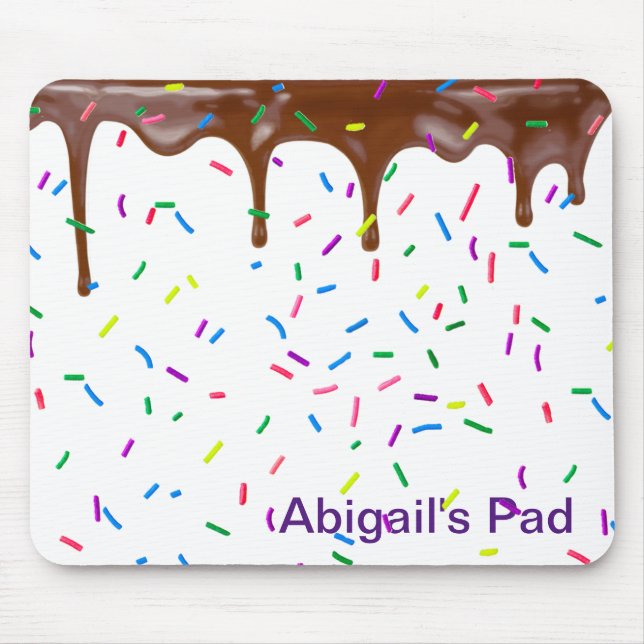Candy Sprinkles And Chocolate Icing Mouse Pad (Front)