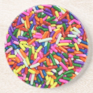 Candy Sprinkles Colourful Quirky Coaster
