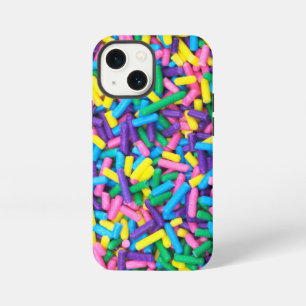 Candy Sprinkles in Pink Purple Blue Yellow Green iPhone 13 Mini Case