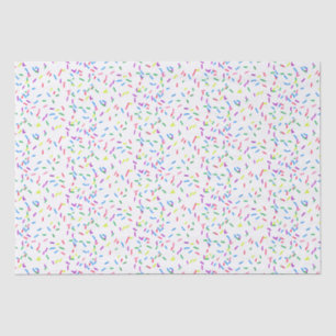 Candy Sprinkles On White Tissue Paper