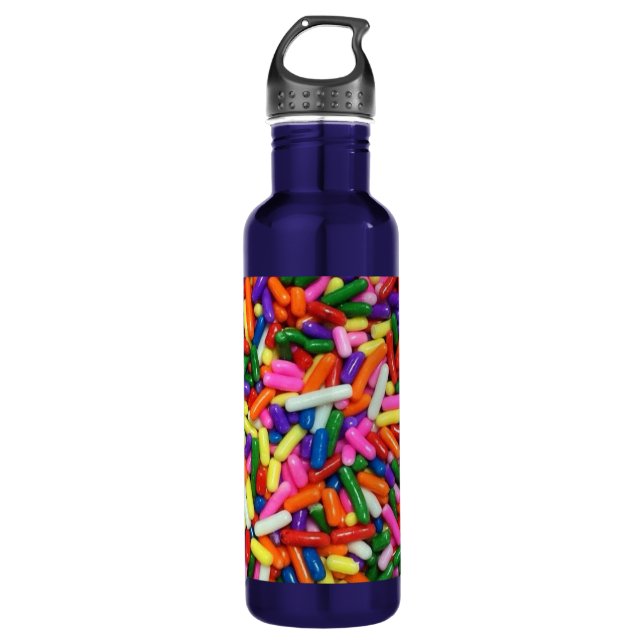 Candy Sprinkles Stainless Steel Water Bottle (Front)