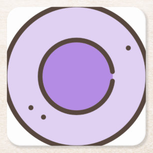 candy square paper coaster