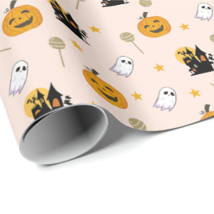 Candy Star Halloween Wrapping Paper