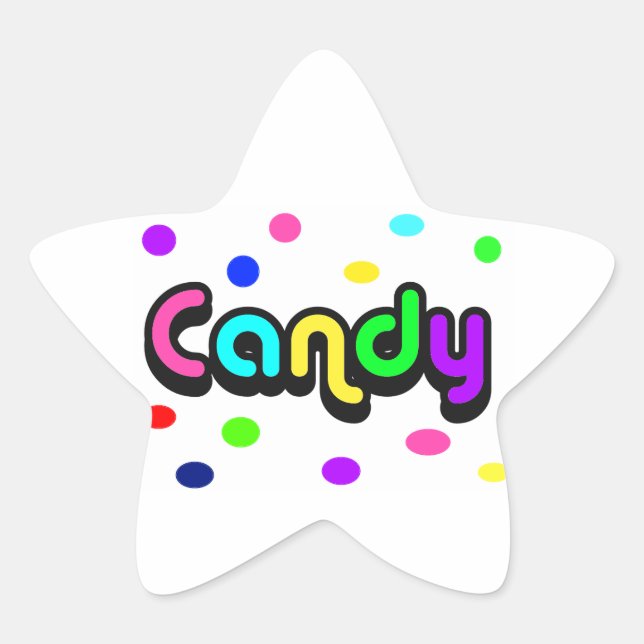 Candy-star sticker (Front)