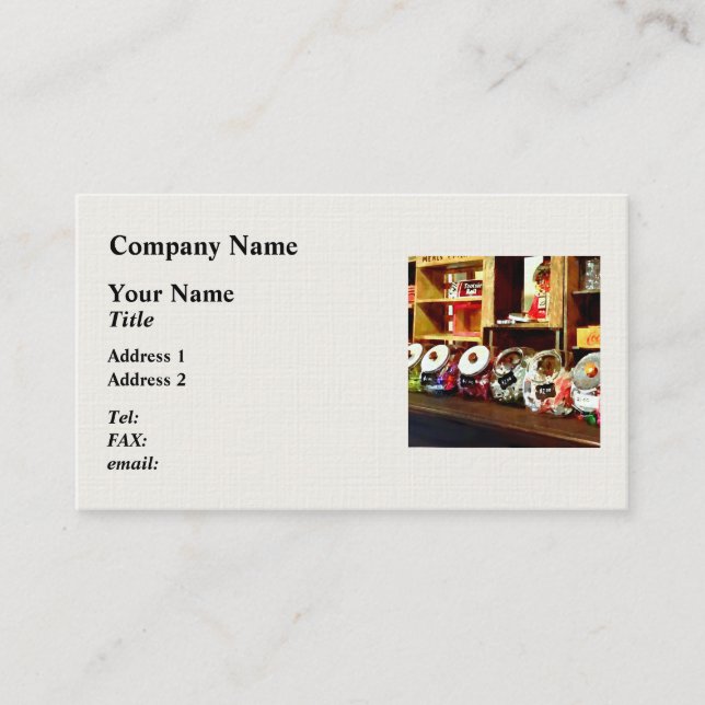 Candy Store Business Card (Front)