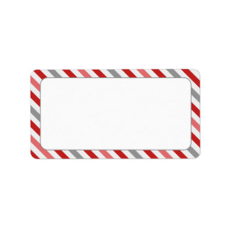 Candy Stripe Border Label