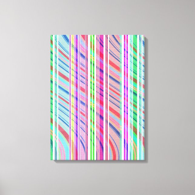 Candy Stripe Canvas Print (Front)