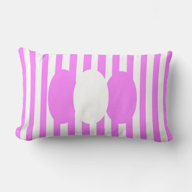 Candy Stripe Lumbar Cushion (Front)