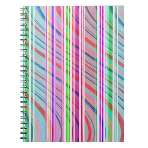 Candy Stripe Spiral Notebook