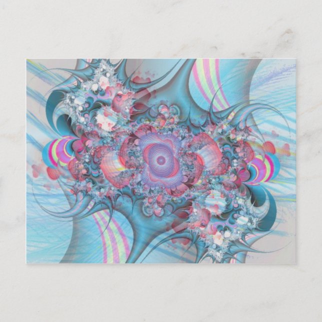 Candy Striped Bouquet Postcard (Front)