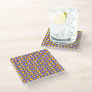 Candy Stripes Glass Coaster