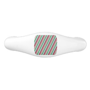 Candy Stripes Glitter Ceramic Drawer Pull