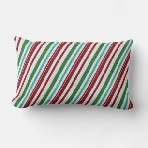 Candy Stripes Glitter Lumbar Cushion