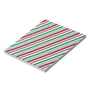 Candy Stripes Glitter Notepad