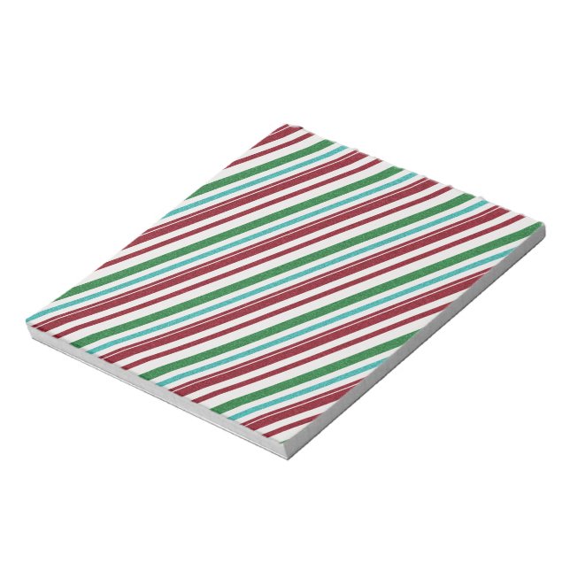 Candy Stripes Glitter Notepad (Rotated)