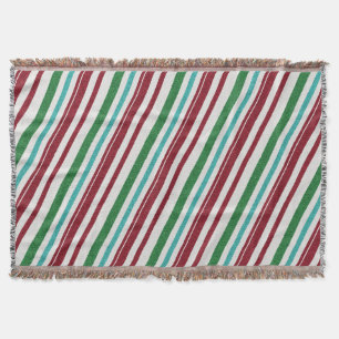 Candy Stripes Glitter Throw Blanket