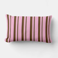 Candy Stripes, pink and chocolate brown