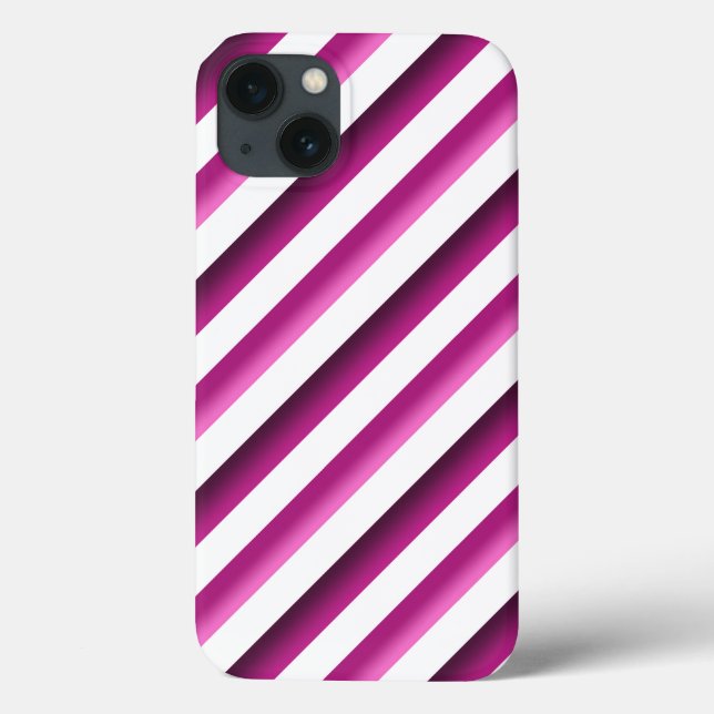 Candy Stripes Purple&Pink iPad Air Case (Back)