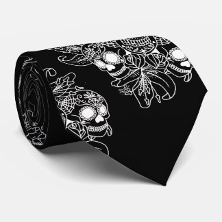 Candy Sugar Skull Day Of The Dead Tie