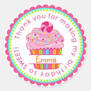 Candy Surprise Cupcake Stickers