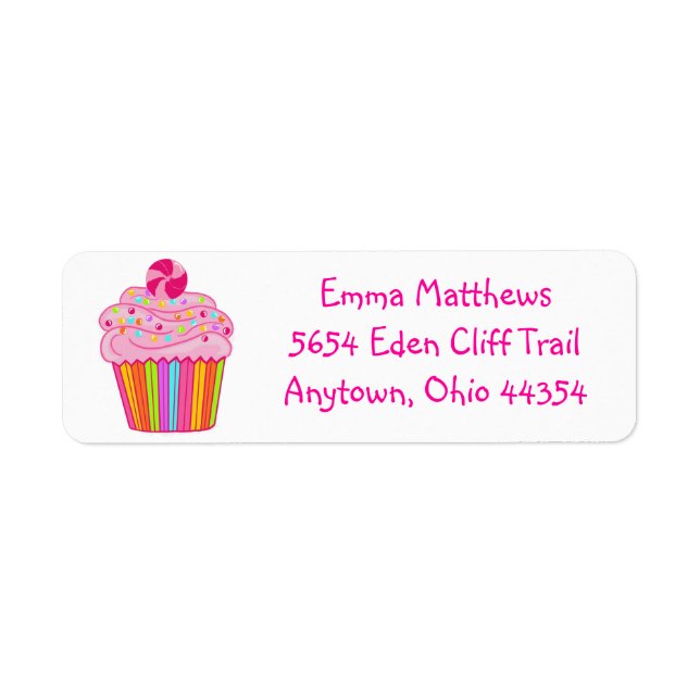 Candy Surprise  Return Address Labels (Front)