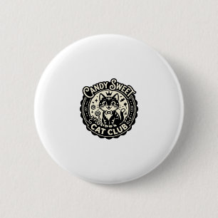 Candy Sweet Cat Funny Cat Graphic - Candy Sweet Ca 6 Cm Round Badge