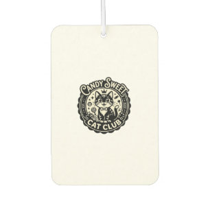 Candy Sweet Cat Funny Cat Graphic - Candy Sweet Ca Car Air Freshener