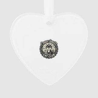 Candy Sweet Cat Funny Cat Graphic - Candy Sweet Ca Ornament