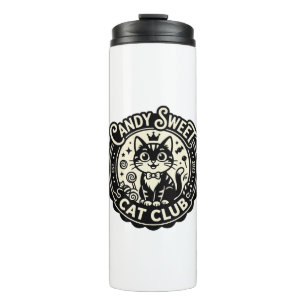Candy Sweet Cat Funny Cat Graphic - Candy Sweet Ca Thermal Tumbler