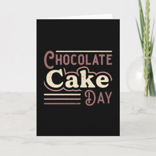 Candy Sweet Chocolate Cake Day Cocoa Gift Idea Card