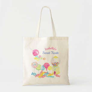 Candy Sweet Treats Personalised Birthday Tote Bag