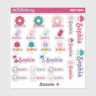 Candy Sweets Personalised Name Labels | School