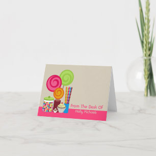 Candy & Sweets Personalised Notecard