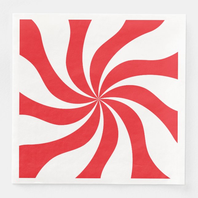 Candy Swirl Customisable Two-Colour Paper Napkin (Front)