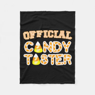 Candy Taster Funny Halloween Fun Fleece Blanket