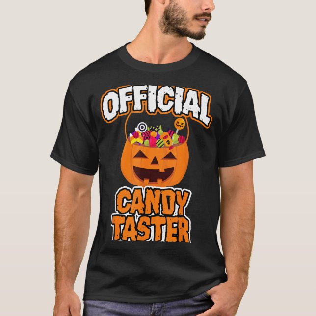 Candy Taster Funny Halloween T-Shirt (Front)