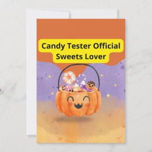 Candy Tester Official Sweets Lover Thank You Card