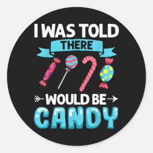Candy Tester Sweets Halloween Lollip Classic Round Sticker